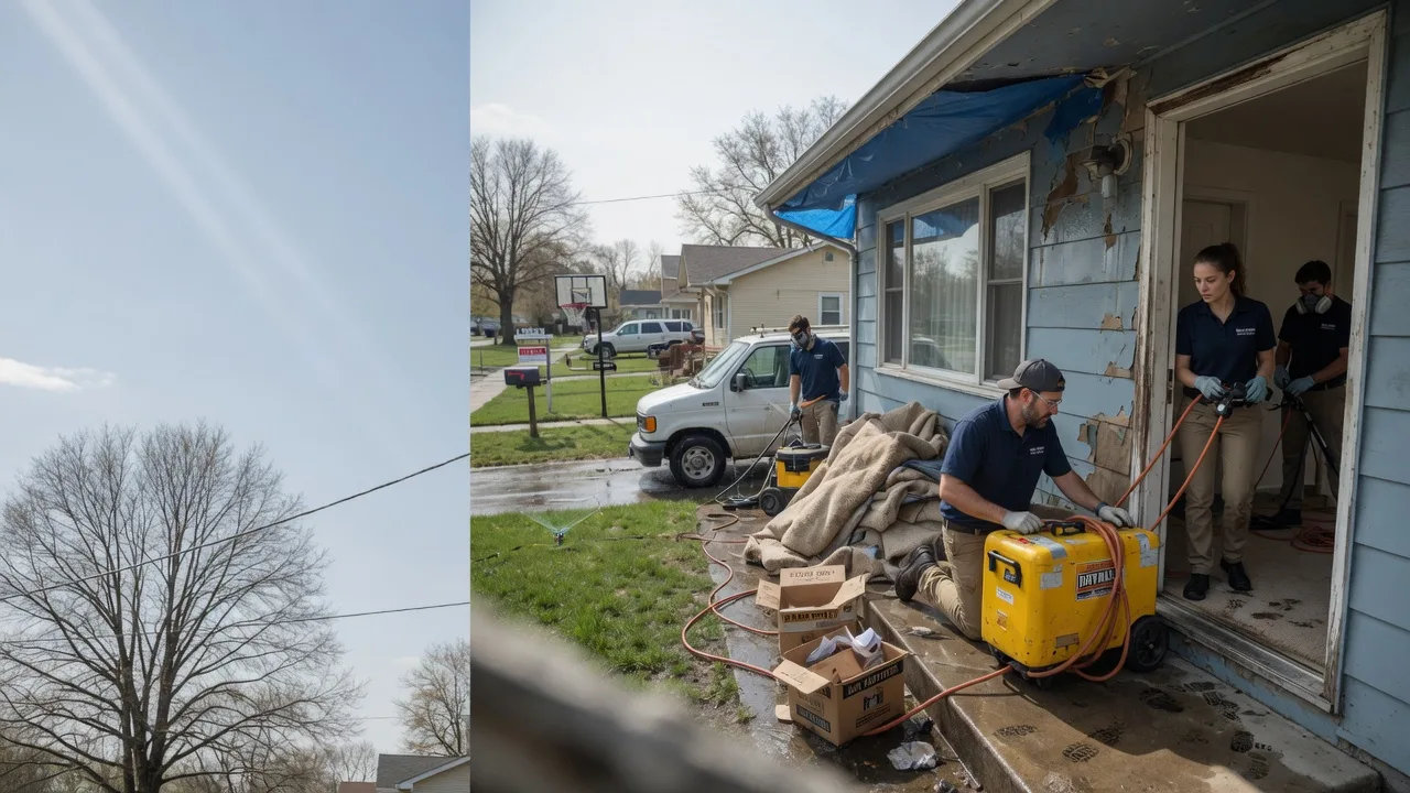 Basement Flood Cleanup in Moweaqua, IL near me